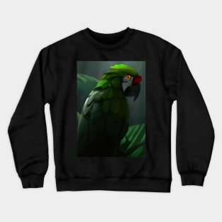 Green Jungle Bird Crewneck Sweatshirt